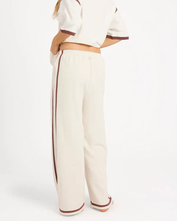 BILLABONG BACK TO IT WIDE LEG TRACKPANTS SALT CRYSTAL