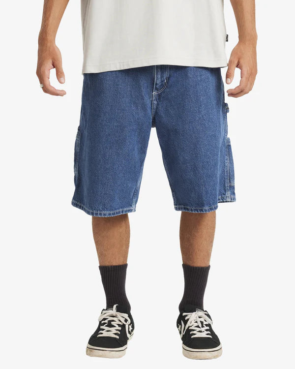 BILLABONG BAD DOG WORKWEAR 21" SHORTS OCEAN WASH