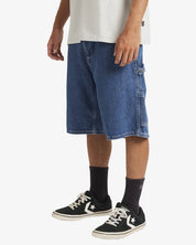 BILLABONG BAD DOG WORKWEAR 21" SHORTS OCEAN WASH