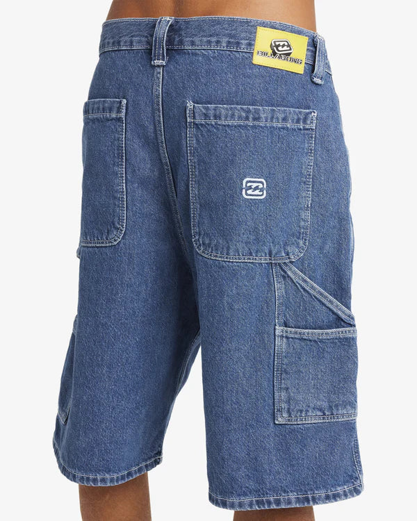 BILLABONG BAD DOG WORKWEAR 21" SHORTS OCEAN WASH
