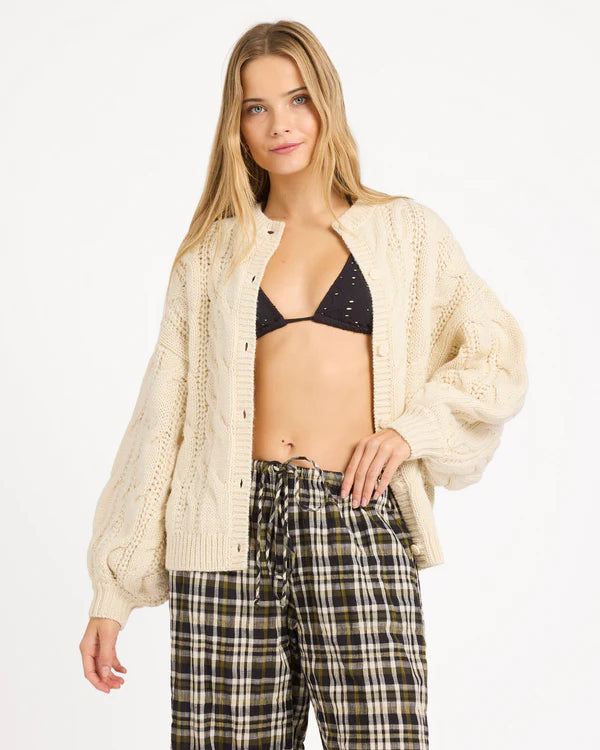 BILLABONG BAYSIDE CARDIGAN – WHITECAP