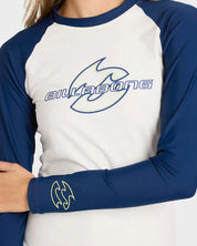 BILLABONG BILLA TRIPPER LONG SLEEVE RASH VEST WOMENS SURF RASHIE WHITE