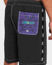 BILLABONG BONG FLY LAYBACK BOARDSHORTS – BOYS 8-16 ELASTIC WAIST BLACK