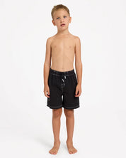 BILLABONG BOYS 2-7 GROMS THROW ON 13" BOARDSHORTS – BLACK