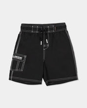 BILLABONG BOYS 2-7 GROMS THROW ON 13" BOARDSHORTS – BLACK