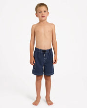BILLABONG BOYS 2-7 GROMS THROW ON 13" BOARDSHORTS – DUSTY INDIGO