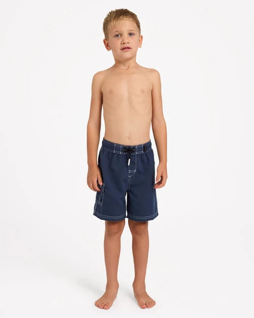 BILLABONG BOYS 2-7 GROMS THROW ON 13" BOARDSHORTS – DUSTY INDIGO