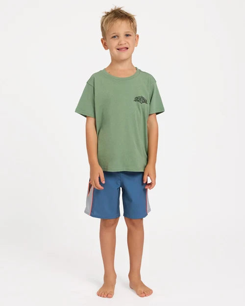 BILLABONG BOYS 2-7 REVERSE T-SHIRT – HEDGE GREEN