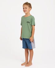 BILLABONG BOYS 2-7 REVERSE T-SHIRT – HEDGE GREEN