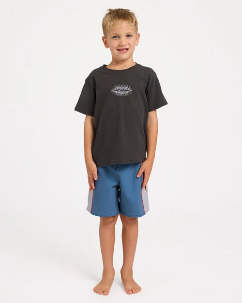 BILLABONG BOYS 2-7 ROTOR DIAMOND T-SHIRT – RAVEN