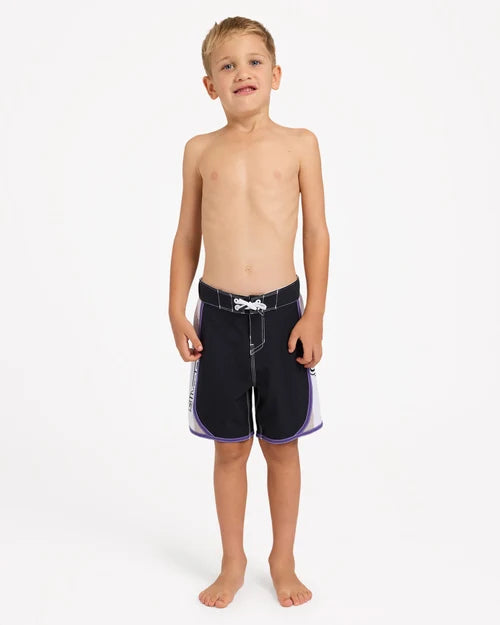 BILLABONG BOYS 2-7 SPEC DBAH BIO WAVE PRO 13" BOARDSHORTS – BLACK