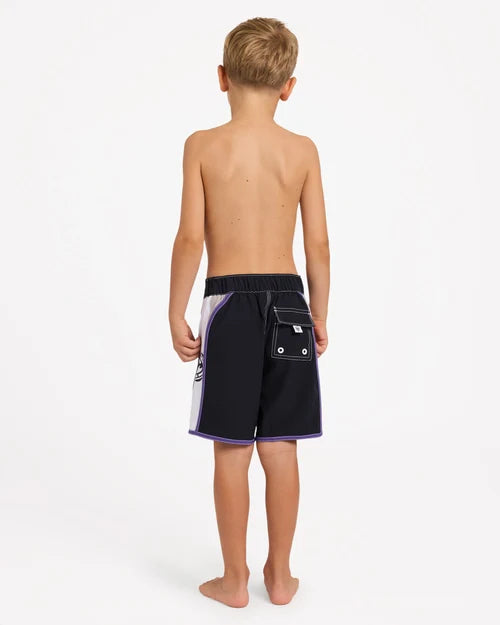 BILLABONG BOYS 2-7 SPEC DBAH BIO WAVE PRO 13" BOARDSHORTS – BLACK