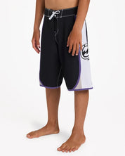 BILLABONG BOYS 8-16 SPEC DBAH BIO WAVE 19" BOARDSHORTS – BLACK