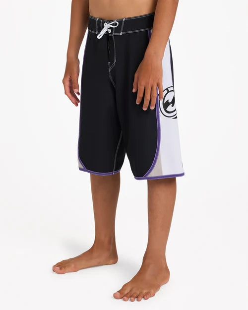 BILLABONG BOYS 8-16 SPEC DBAH BIO WAVE 19" BOARDSHORTS – BLACK