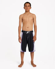 BILLABONG BOYS 8-16 SPEC DBAH BIO WAVE 19" BOARDSHORTS – BLACK