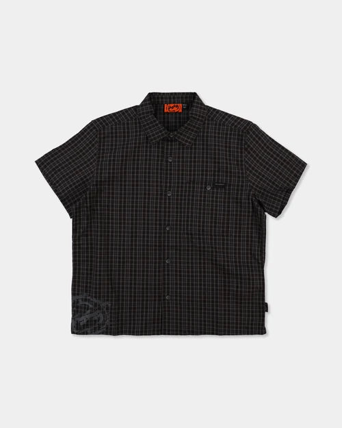 BILLABONG BOYS 8-16 SPEC MOGUL SHIRT – BLACK