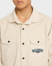 BILLABONG BOYS BONG DAYS CORDUROY LONG SLEEVE SHIRT STONE