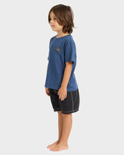 BILLABONG BOYS HERITAGE ARCH T-SHIRT KIDS SURF TEE NAVY 0-7