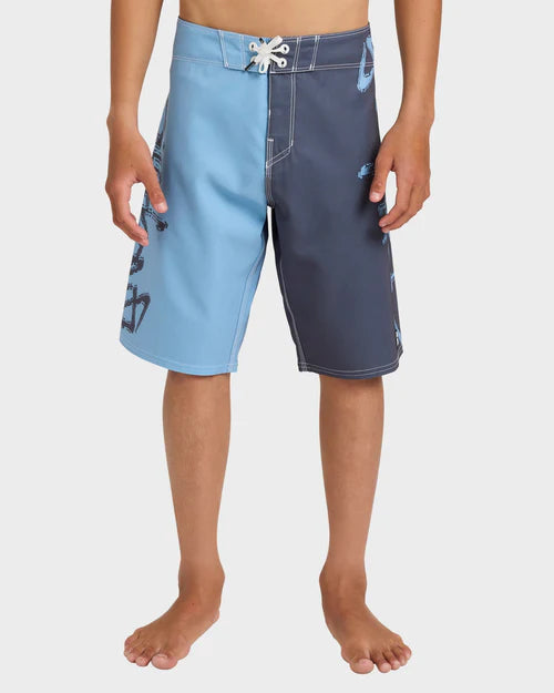 BILLABONG BOYS INVERTED PRO 22" BOARDSHORTS PERFORMANCE SURF SHORTS – OCEANA BLUE
