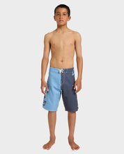 BILLABONG BOYS INVERTED PRO 22" BOARDSHORTS PERFORMANCE SURF SHORTS – OCEANA BLUE