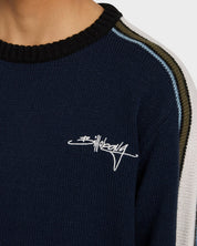BILLABONG BOYS SCRIPT SWEATER NAVY