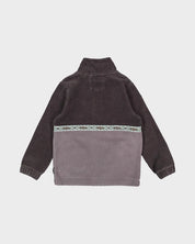 BILLABONG BOYS SPACE LOBSTER HALF ZIP FLEECE PULLOVER KIDS HOODIE WASHED BLACK