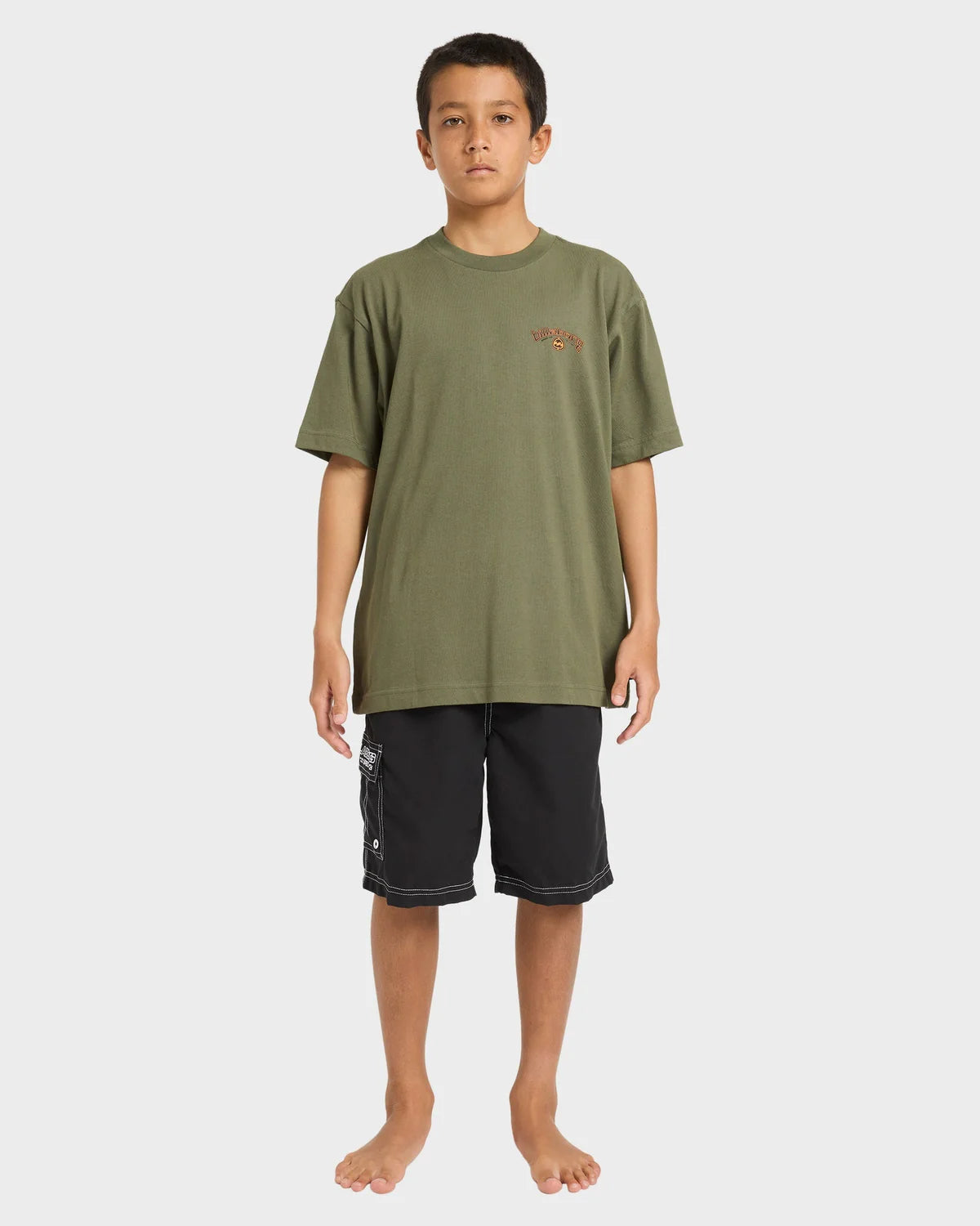 BILLABONG BOYS SPEC 73 BIO ARCH T SHIRT CYPRESS GREEN KIDS SURF TEE