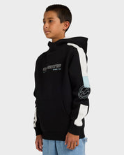 BILLABONG BOYS SPEC 73 POP MOCK PULLOVER HOODIE KIDS FLEECE BLACK 8-16