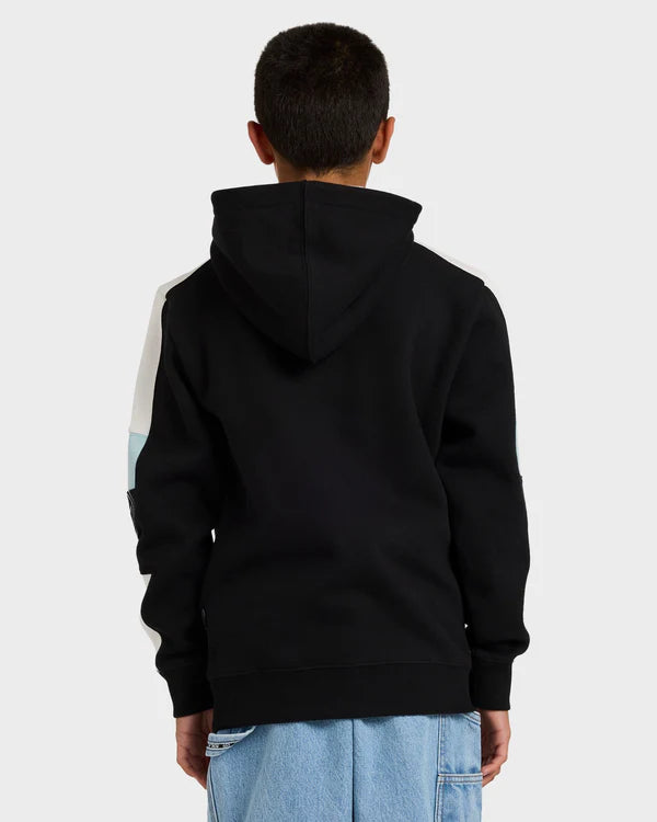 BILLABONG BOYS SPEC 73 POP MOCK PULLOVER HOODIE KIDS FLEECE BLACK 8-16