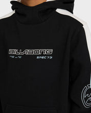 BILLABONG BOYS SPEC 73 POP MOCK PULLOVER HOODIE KIDS FLEECE BLACK 8-16