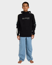 BILLABONG BOYS SPEC 73 POP MOCK PULLOVER HOODIE KIDS FLEECE BLACK 8-16