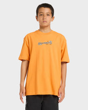 BILLABONG BOYS SPEC 73 SIGNAL T-SHIRT KIDS SURF TEE DUSTY ORANGE 8-16