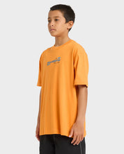 BILLABONG BOYS SPEC 73 SIGNAL T-SHIRT KIDS SURF TEE DUSTY ORANGE 8-16