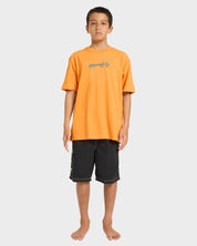 BILLABONG BOYS SPEC 73 SIGNAL T-SHIRT KIDS SURF TEE DUSTY ORANGE 8-16