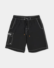 BILLABONG BOYS THROW ON BOARDSHORTS QUICK DRY SURF SHORTS ELASTIC WAIST BLACK