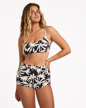 BILLABONG BY MY SIDE MIA D DD WOMENS BRALETTE BIKINI TOP SUPPORTIVE SWIM BLACK WHITE