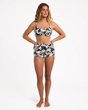 BILLABONG BY MY SIDE MIA D DD WOMENS BRALETTE BIKINI TOP SUPPORTIVE SWIM BLACK WHITE