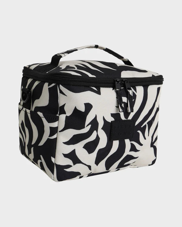 BILLABONG BY MY SIDE WOMENS LUNCHBOX INSULATED LUNCH BAG SURF STYLE BLACK WHITE