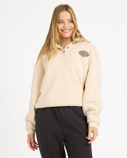 BILLABONG CLASSIC VIBES BUTTON DOWN FLEECE PULLOVER DOVE