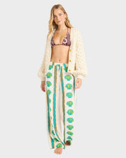 BILLABONG COASTAL CRUSH ELASTIC PANTS SALT CRYSTAL