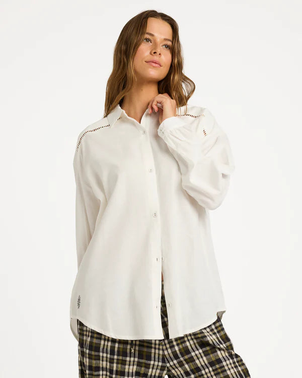 BILLABONG COASTAL CRUSH LONG SLEEVE SHIRT – SALT CRYSTAL