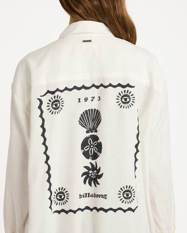 BILLABONG COASTAL CRUSH LONG SLEEVE SHIRT – SALT CRYSTAL
