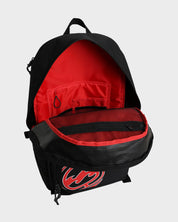 BILLABONG COMMAND MENS BACKPACK BLACK RED DURABLE SURF SCHOOL TRAVEL BAG