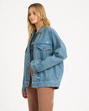 BILLABONG COOL TIMES TRUCKER JACKET SUN FADED INDIGO