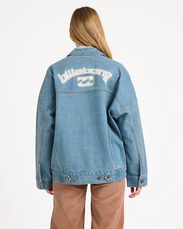 BILLABONG COOL TIMES TRUCKER JACKET SUN FADED INDIGO