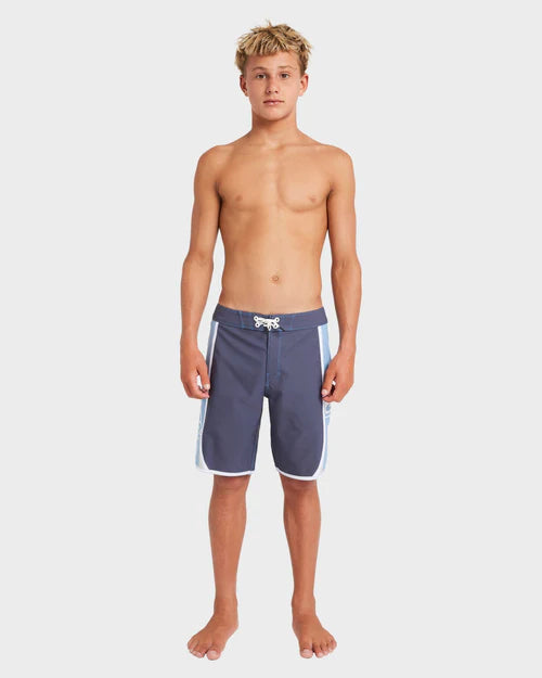 BILLABONG DBAH BIO WAVE 18" BOARDSHORTS – BOYS 8–16 SURF SHORTS IN VINTAGE INDIGO