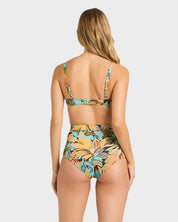 BILLABONG DES TROPIQUES AVALON BIKINI BOTTOM BLACK MULTI