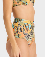 BILLABONG DES TROPIQUES AVALON BIKINI BOTTOM BLACK MULTI