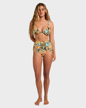 BILLABONG DES TROPIQUES REESE D/DD UNDERWIRE BIKINI TOP BLACK MULTI