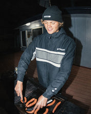BILLABONG FLUID 2K JACKET MENS WATER RESISTANT SURF STREETWEAR JACKET BLACK